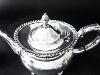 Vintage Silver Plate Tea Set Coffee Service Community Georgian Gadroon