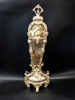 Antique Brass Fireplace Screen Fan Greek God Louis XV Style