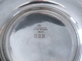 Silver Soldered USN Navy Large Serving Bowl Circa 1944