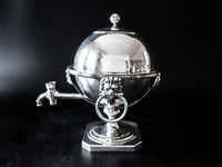 Old Sheffield Plate Tea Coffee Urn Lion Heads Samovar