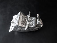 Antique Silver Plate Sugar Cube Scuttle Edward Sheffield Collection