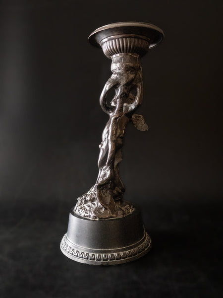 Tall Bronze Cherub Candle Holder Candlestick Putti Victorian –  InventifDesigns