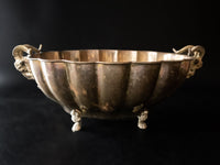 Vintage Large Brass Ram Bowl Centerpiece Bowl Jardiniere