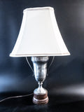 Vintage Silver Plate Trophy Table Lamp Golf Championship