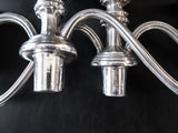 Vintage Silver Plate Candelabra Pair Convertible Candle Holder Arms