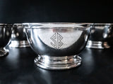 Antique Silver Soldered Bowls Set Of Six International Silver Circa 1929