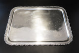 Antique Silver Plate Serving Tray Aesthetic Design George Eakins