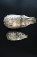 Antique Pair Cambodian Silver Betel Box Khmer Elephants Collectibles