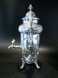 Antique Silver Plate Samovar Coffee Urn With Burner Aesthetic Era