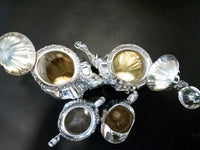 Vintage Silver Plate Coffee Tea Service Set Towle Grand Duchess Coffee Tea Creamer Sugar Tea and Coffee Sets
