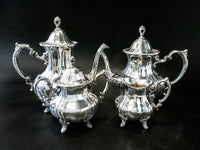 Vintage Silver Plate Coffee Tea Service Set Towle Grand Duchess Coffee Tea Creamer Sugar Tea and Coffee Sets