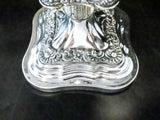 Antique Pair Silver Plate Candelabra Candle Holders Convertible 18" Tall