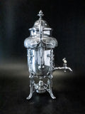 Antique Silver Plate Samovar Coffee Urn With Burner Aesthetic Era