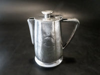 Dorado Beach Hotel Silver Soldered Teapot Pitcher Puerto Rico Hotel Military RR Silver