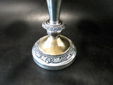 Antique Silver Plate Convertible Candelabra Candle Holder 5 Light Tall