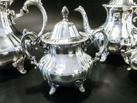 Vintage Silver Plate Coffee Tea Service Set Towle Grand Duchess Coffee Tea Creamer Sugar Tea and Coffee Sets