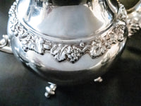 Vintage Silver Plate Tea Set Coffee Service Set With Tilting Pot Birmingham Silver Co Tea and Coffee Sets