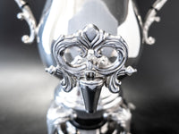 Vintage Silver Plate Coffee Urn Samovar With Burner 25 Cup Capacity IOB Ornate Tea and Coffee Sets