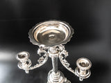 Antique Silver Plate Epergne Figural Griffin Dragon Elephant England 1854