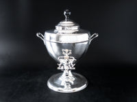 Antique Silver Plate Coffee Urn Hot Tea Dispenser Samovar