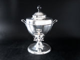 Antique Silver Plate Coffee Urn Hot Tea Dispenser Samovar