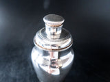 Antique Silver Plate Cocktail Shaker Golf Design Martini Shaker IOB