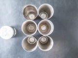 Vintage Nesting Cups Set Screw Top Set Of 6 Landers Frary And Clark Barware