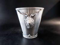 Silver Tone Stag Head Ice Bucket Champagne Chiller Silver And Silverplate