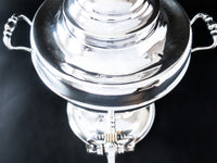 Antique Silver Plate Coffee Urn Hot Tea Dispenser Samovar