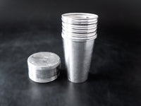 Vintage Nesting Cups Set Screw Top Set Of 6 Landers Frary And Clark Barware