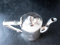 Vintage Sheraton Hotel Silver Soldered Teapot Hotel Military RR Silver