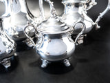 Vintage Silver Plate Tea Set Coffee Service Set Duchess By Gorham YC1901