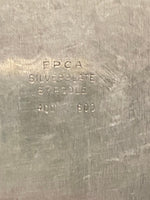 Vintage XL Silver Plate Butler Tray Oval Serving Tray Poole Lancaster Rose Trays
