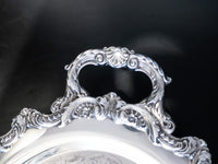 Vintage Silver Plate Tray Oval Serving Tray By Towle Trays