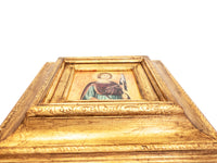 Gilded Framed Oil Painting Saint Ansanus Antique Style