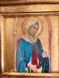 Gilded Framed Oil Painting Saint Lucy Antique Style