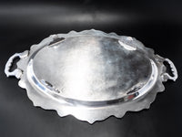 Vintage Silver Plate Tray Oval Serving Tray By Towle