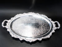 Vintage Silver Plate Tray Oval Serving Tray By Towle