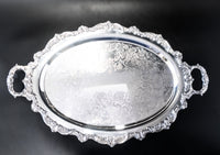 Vintage Silver Plate Tray Oval Serving Tray By Towle Trays