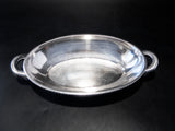 Large US Navy Silver Soldered Serving Dish Circa 1942 WWII