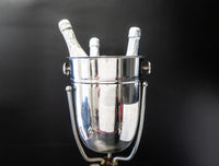 MCM Champagne Stand Chiller Ice Bucket Convertible Barware