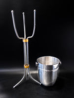 MCM Champagne Stand Chiller Ice Bucket Convertible Barware