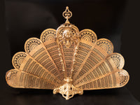 French Bronze Fireplace Screen Fan Napoleon III Charles Casier Home Decor