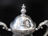 Vintage Silver Plate Coffee Urn Samovar With Burner LIKE NEW 25 Cup Capacity