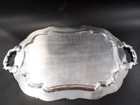 XL Silver Plate Serving Tray Melon By Community Trays