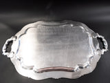 XL Silver Plate Serving Tray Melon By Community