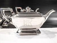 Art Deco Silver Plate Tea Set Coffee Service Wilcox IS Tea and Coffee Sets