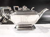 Art Deco Silver Plate Tea Set Coffee Service Wilcox IS Tea and Coffee Sets