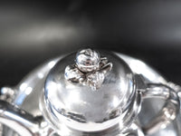 Vintage Silverplate Apple Finial Teapot And Tray By Wilcox IS Tea and Coffee Sets