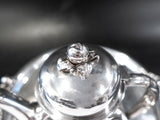 Vintage Silverplate Apple Finial Teapot And Tray By Wilcox IS Tea and Coffee Sets